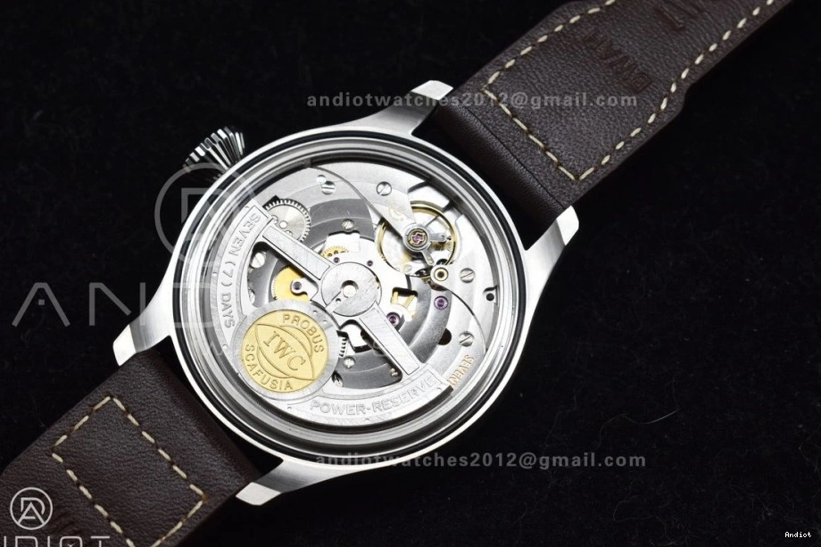 Strap Leather on Pilot Big ZF A51110 Brown Edition Best Real IW500901 0516